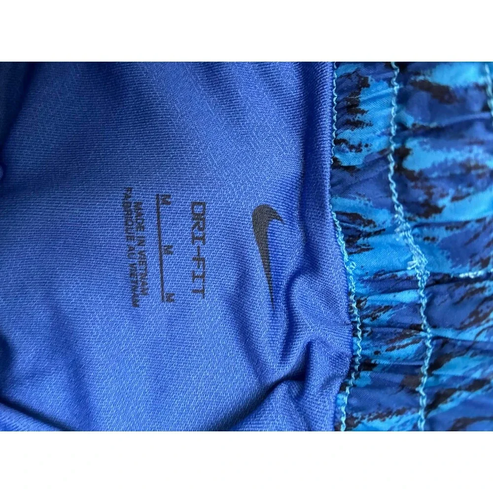 Nike‎ Kids Training Shorts Youth Medium Blue Black Athletic Dri-Fit NWT